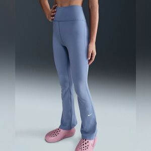 Nike One Girls' Dri-FIT Flared Leggings purple size XS